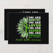 戦士のやる気を起こさせる精神的健康を支援する シーズンカード (正面/裏面)