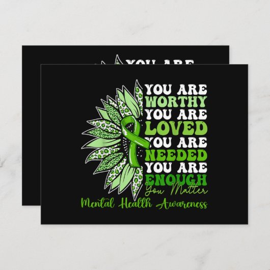 戦士のやる気を起こさせる精神的健康を支援する シーズンカード (正面/裏面)