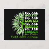 戦士のやる気を起こさせる精神的健康を支援する シーズンポストカード (正面)