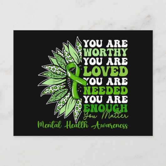 戦士のやる気を起こさせる精神的健康を支援する シーズンポストカード (正面)