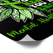 戦士のやる気を起こさせる精神的健康を支援する ポスター (角)