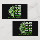 戦士のやる気を起こさせる精神的健康を支援する 名刺 (正面/裏面)