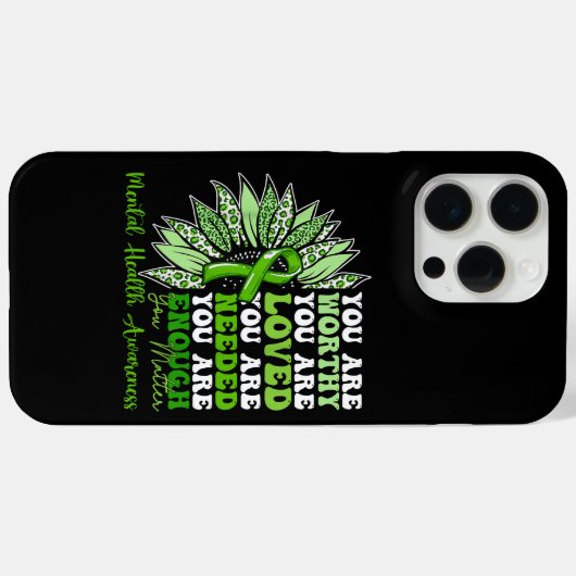 戦士のやる気を起こさせる精神的健康を支援する Case-Mate iPhoneケース (裏面 (横))