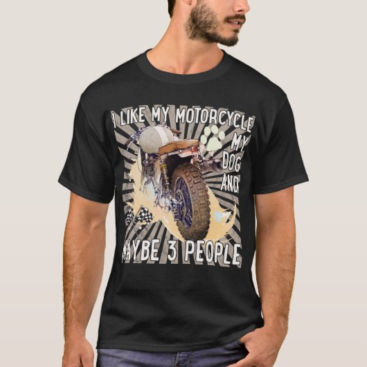 戦士のように乗る：バイクもしくは自転車に乗る人の村 Tシャツ (正面)