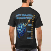 戦士のように心を鍛えろ パワーTシャツ Tシャツ (裏面)