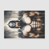 戦士のエッジのデコパージュ 薄葉紙 (正面)