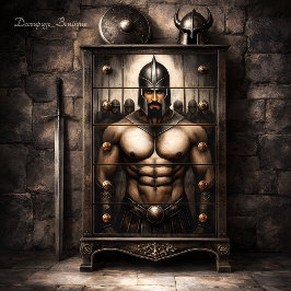 戦士のエッジのデコパージュ 薄葉紙