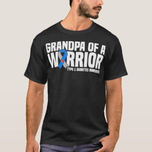 戦士のグランドパタイプ1糖尿病認識度プル Tシャツ