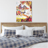 戦士のストレッチされたキャンバス印刷 キャンバスプリント (インサイチュ (寝室))
