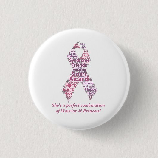 戦士のプリンセスボタン 缶バッジ (正面)