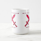 戦士のマグのように住んで下さい コーヒーマグカップ (中央)