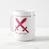 戦士のマグのように住んで下さい コーヒーマグカップ (正面左)