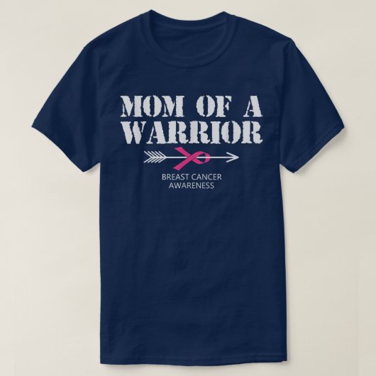 戦士の乳がんの母親の認識度 Tシャツ (デザイン正面)