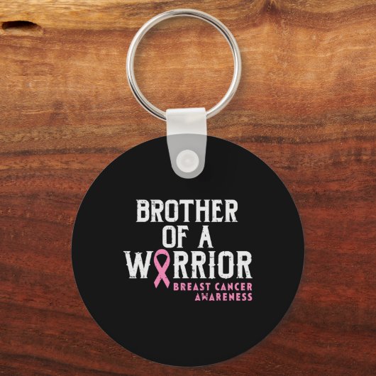 戦士の乳がん認識度のメンズブラザー キーホルダー (正面)
