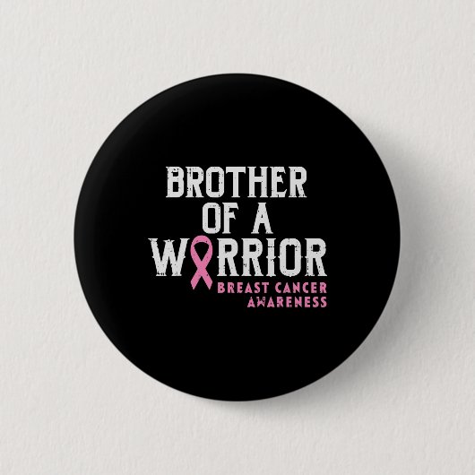 戦士の乳がん認識度のメンズブラザー 缶バッジ (正面)
