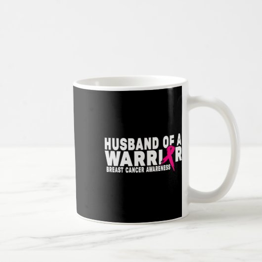 戦士の乳がん認識度の夫 コーヒーマグカップ (右)