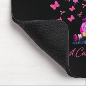 戦士の乳がん認識度格言ピンク マウスパッド (コーナー)