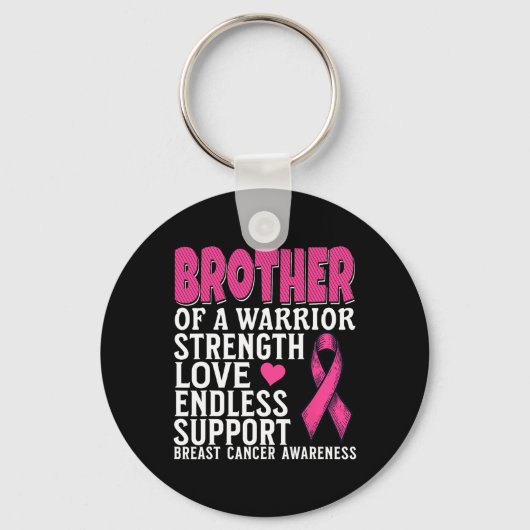 戦士の乳がん認識度Suppoの兄弟 キーホルダー (正面)