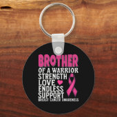 戦士の乳がん認識度Suppoの兄弟 キーホルダー (正面)