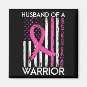 戦士の乳がん認識度Suppoの夫 マグネット (正面)