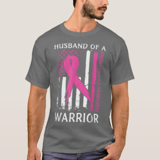 戦士の乳がん認識度Suppoの夫 Tシャツ