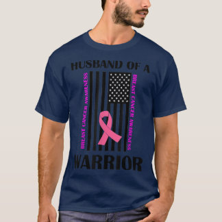 戦士の乳がん認識度Suppoの夫 Tシャツ