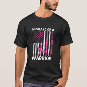 戦士の乳がん認識度Suppoの夫 Tシャツ