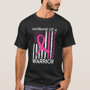 戦士の乳がん認識度Suppoの夫 Tシャツ