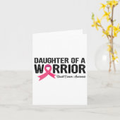 戦士の乳がんAwのピンクリボンの娘 カード (黄色い花)