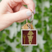 戦士の人間の形をした姿 キーホルダー (手)