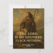 戦士の信仰と強さのホリデーカード シーズンカード (裏面)