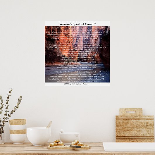 戦士の信条を持つ戦士たち ポスター (キッチン)