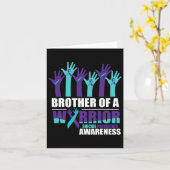 戦士の兄弟の自殺認識度メンタルヒール カード (黄色い花)