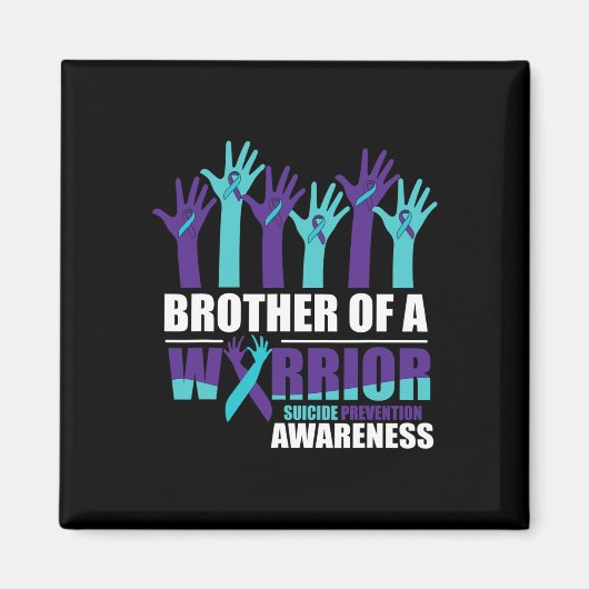 戦士の兄弟の自殺認識度メンタルヒール マグネット (正面)