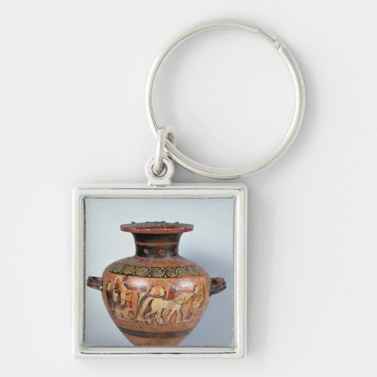 戦士の出発を描写しているヒュドラ キーホルダー (正面)