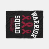 戦士の分隊 – 鎌のセル認識度月Burgun フリースブランケット (正面(横))