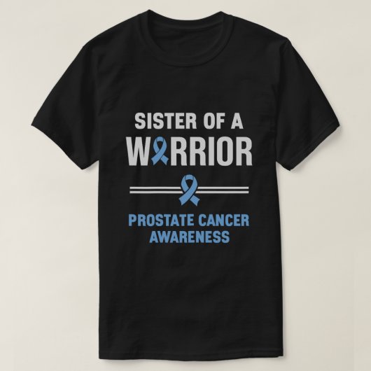 戦士の前立腺がんの認識度 Tシャツ (デザイン正面)
