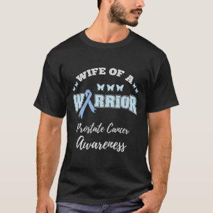 戦士の前立腺がん認識度バターの妻 Tシャツ