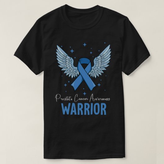 戦士の前立腺がん認識度角 Tシャツ (デザイン正面)