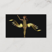 戦士の女の子の名刺 名刺 (裏面)