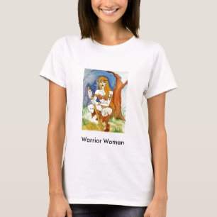 戦士の女性のTシャツ Tシャツ