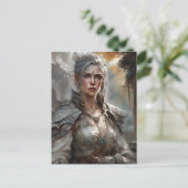 戦士の女性はがき ポストカード (スタンド正面)