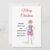 戦士の女性はチョコレートのスケッチを渡すことを要求 シーズンカード (正面)