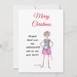 戦士の女性はチョコレートのスケッチを渡すことを要求 シーズンカード