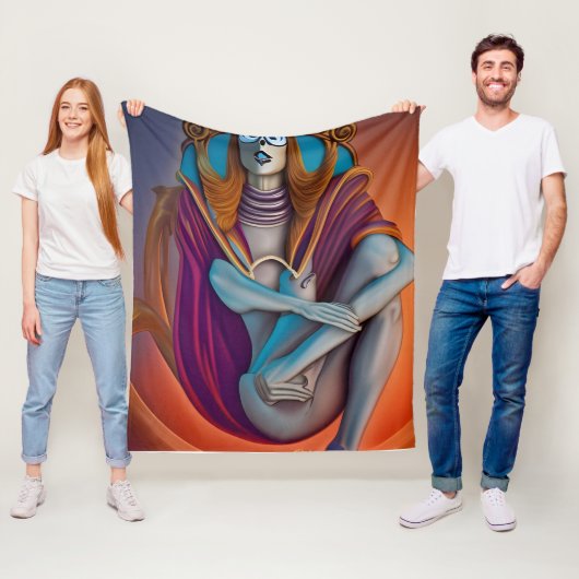 戦士の女神 フリースブランケット (インサイチュ)