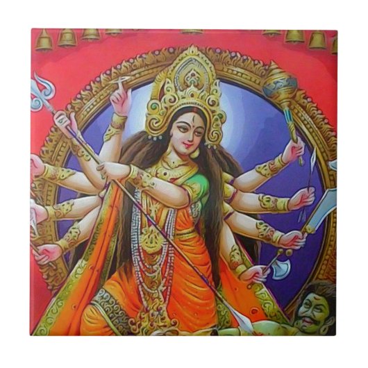 戦士の女神Durga Shakti タイル (正面)