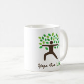 戦士の姿勢のヨガのギフトのマグ コーヒーマグカップ (正面右)