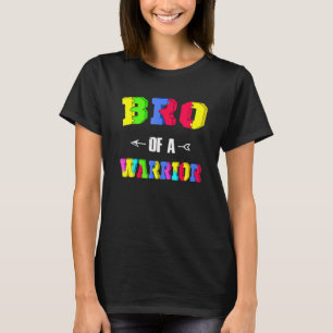 戦士の家族の兄弟Bro世界の自閉症を認識 Tシャツ