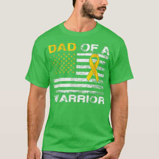 戦士の小児がんのパパ認識度 Tシャツ