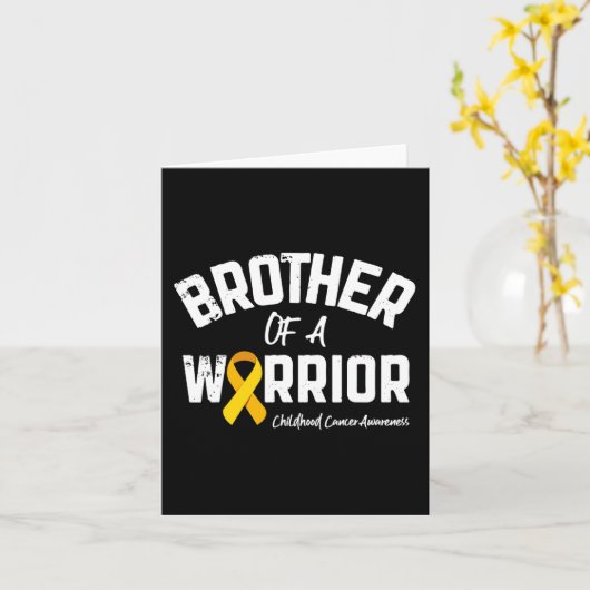 戦士の小児がん認識度の兄 カード (黄色い花)